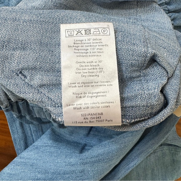Sezane Denim Jacques Trousers Size EU38 US6 - Picture 8 of 10